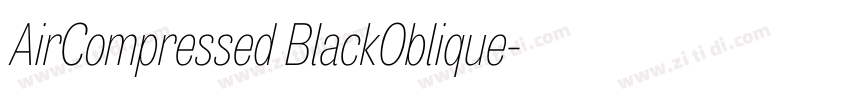 AirCompressed BlackOblique字体转换